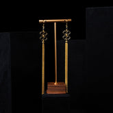 Nuwastone Metal Element Begonia Reflection Earrings