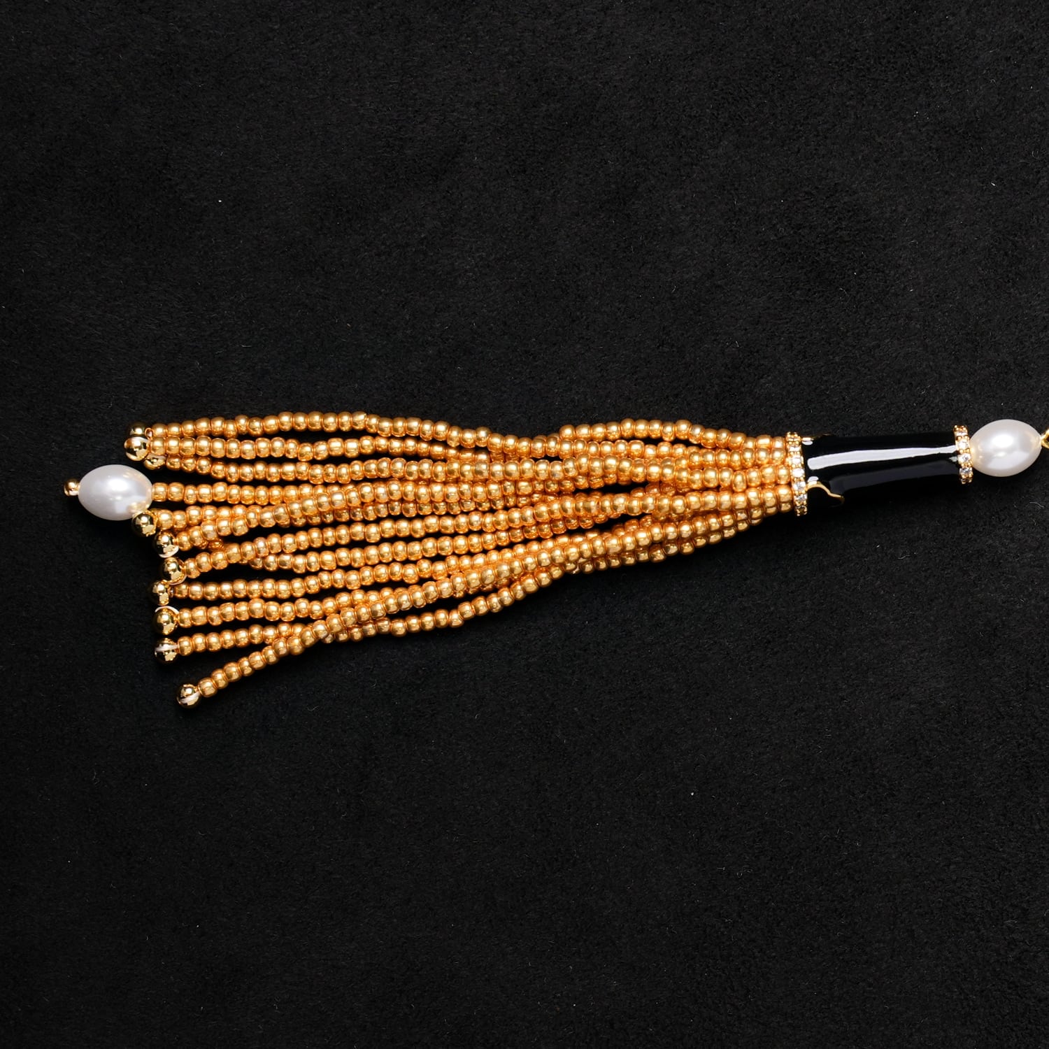 Nuwastone Gilded Eclipse Tassel Pendant